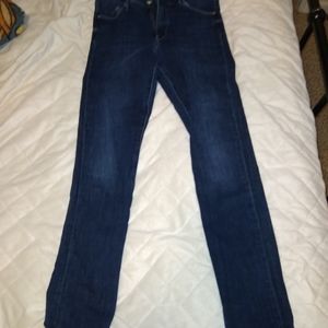 Dark blue stretchy skinny jeans
